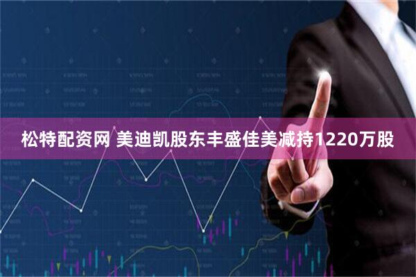 松特配资网 美迪凯股东丰盛佳美减持1220万股
